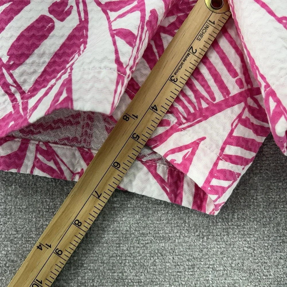 Lilly Pulitzer The Callahan Shorts Women Size 2 Pink Geometric Casual Beach‎
